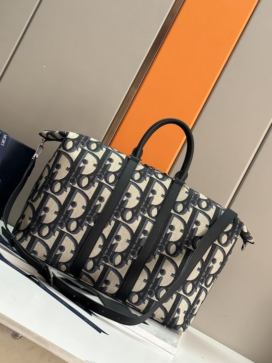 Christian Dior Weekender 50 Oblique Print Tote 93391