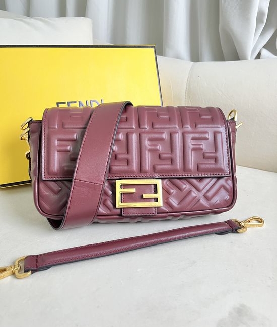 Fendi Baguette Medium Lambskin Handbag 211