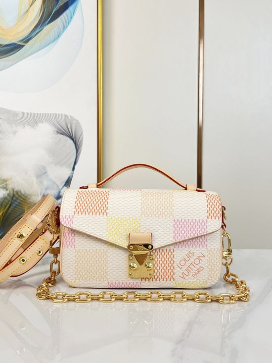 Louis Vuitton East West Metis Checkered Messenger Bag N40749