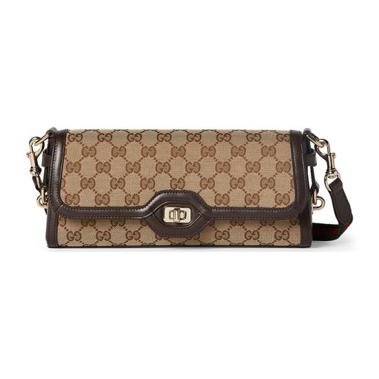 Gucci Large Bag Coffee Canvas 786027