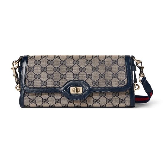 Gucci Large Bag Blue Canvas 786027