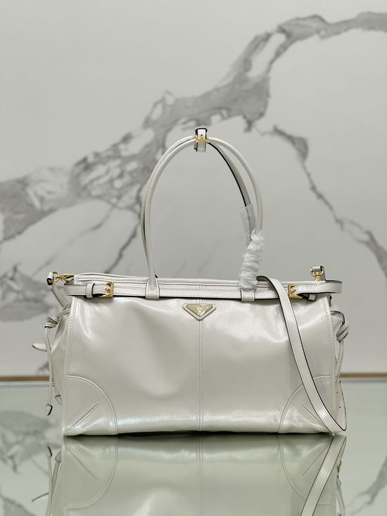 Prada SoftLux Large Oil Wax Leather Bag 1BA433