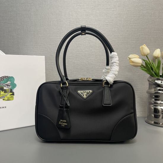 Prada Vintage Bag Recycled Nylon Double Handle 1BB115