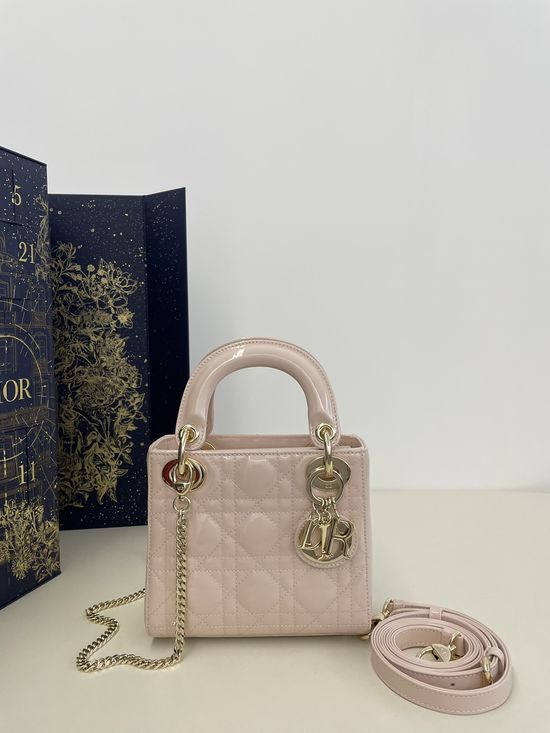 Christian Dior Classic Lady Patent Leather Mini Bag