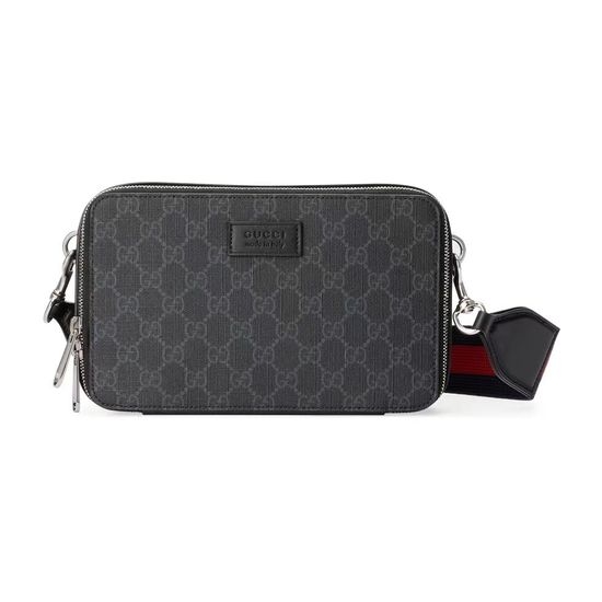 Gucci GG Supreme Double-Zip Crossbody Bag 774161