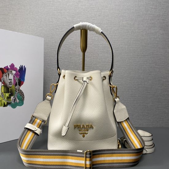 Prada Textured Bucket Bag 1BE018