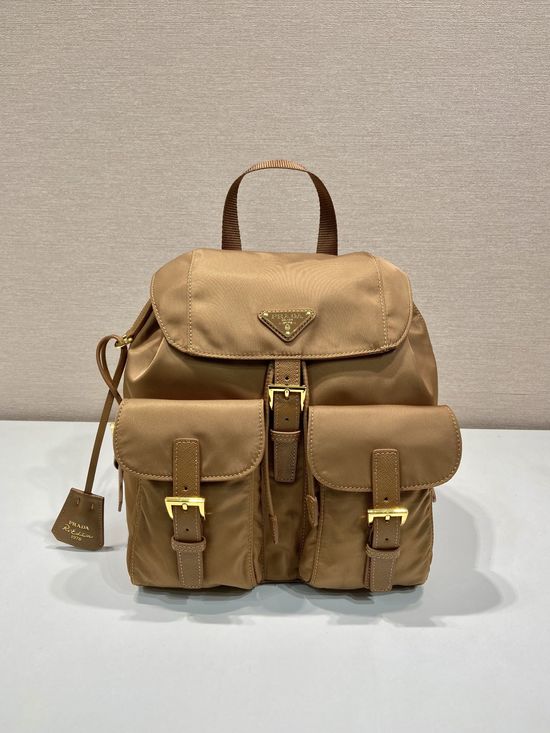 Prada Classic Backpack with Gold Hardware 1BZ677