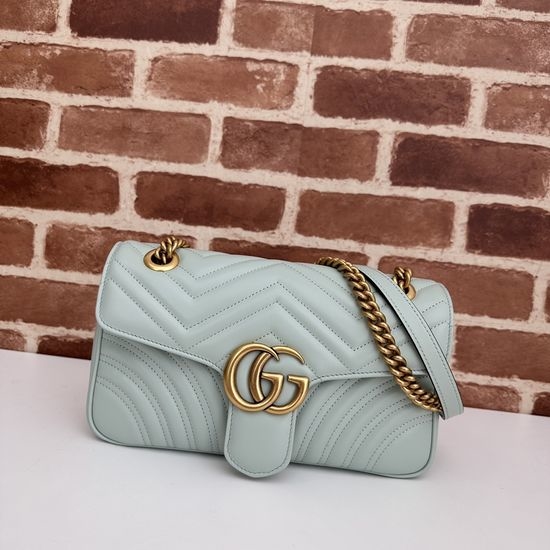 Gucci Light Green Leather Tote Bag 443497