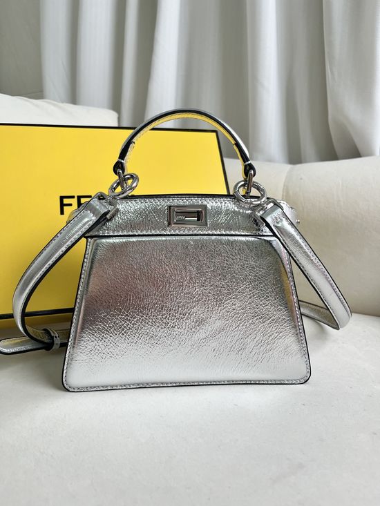 Fendi Peekaboo ISeeU Petite Lambskin Small Handbag 0228