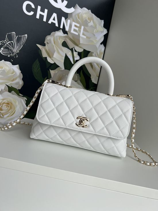 Chanel Coco Handle Lambskin Lizard-Print Shoulder Bag 92990