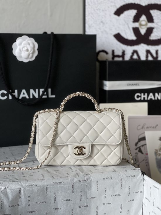 Chanel Classic Flap Bag Diamond Handle AS4141