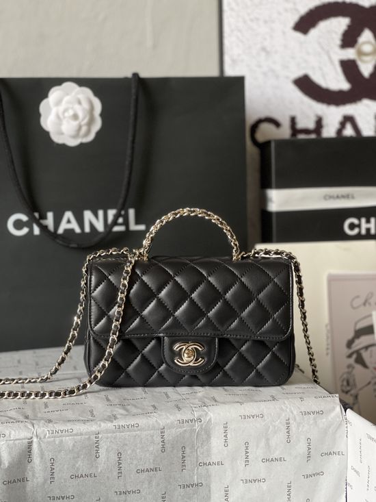 Chanel Diamond Handle Classic Flap Bag AS4141