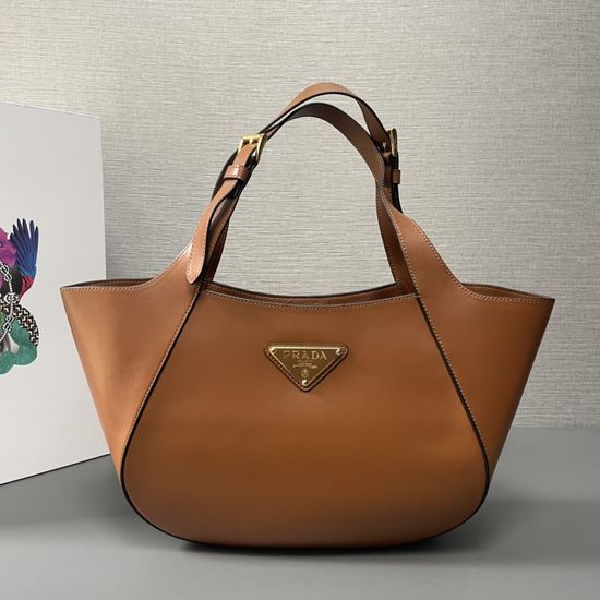 Prada Leather Tote Adjustable Handle Bag 18723