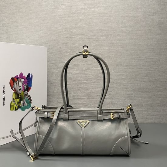 Prada LusSolf Oil Wax Leather Handbag 1BA426