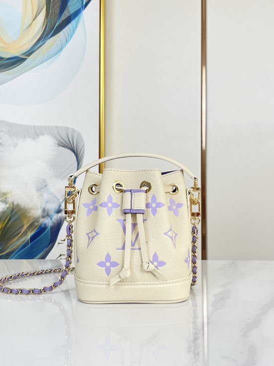 Louis Vuitton NANO NOE Mini Leather Bucket Bag M82933