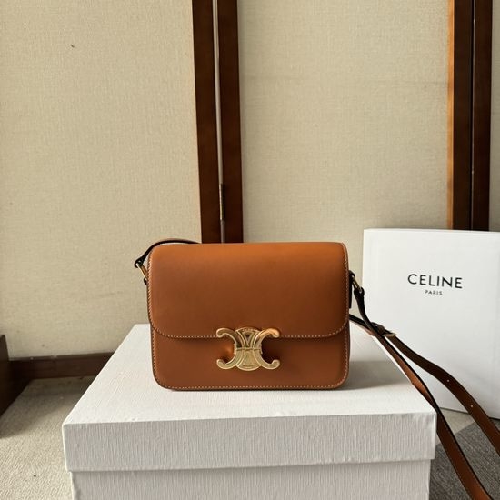 Celine TEEN TRIOMPHE BAG Textured Leather Bag 188423