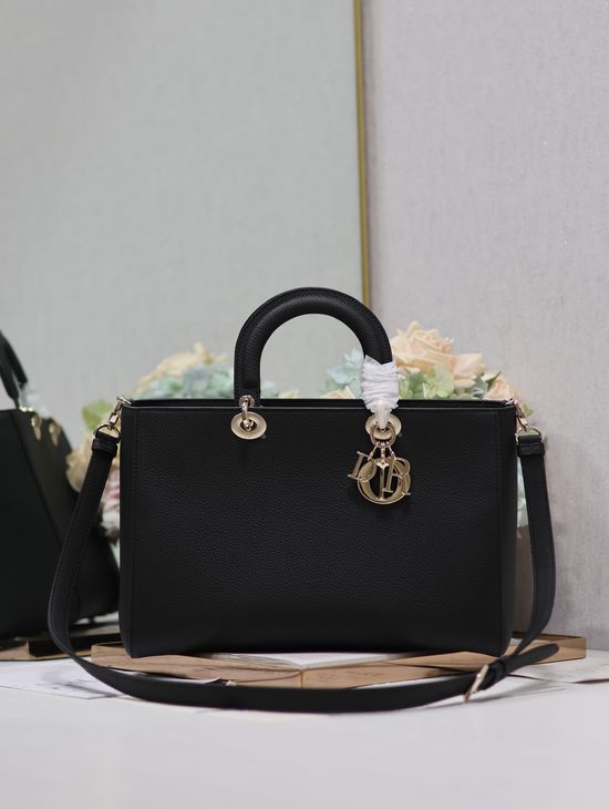 Christian Dior Lady D-Sire Leather Handbag 1152