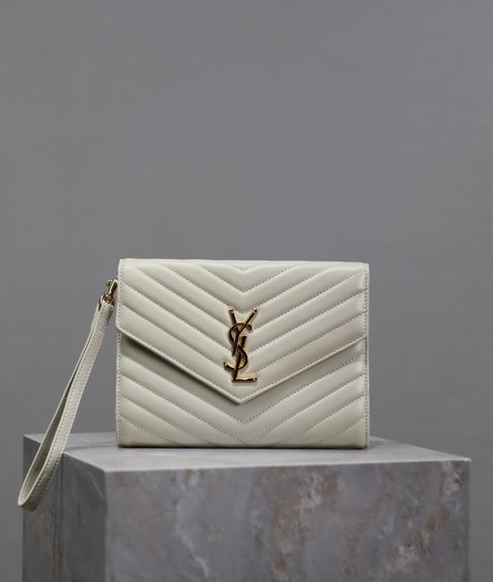 Yves Saint Laurent YSL LE CASSANDRE Lambskin Clutch 617662
