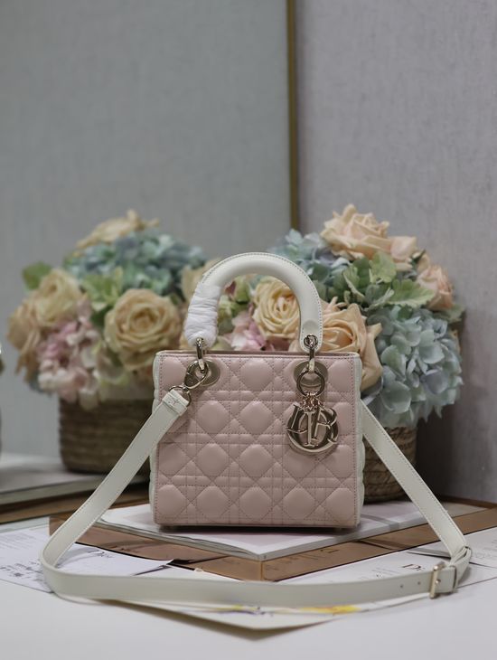Christian Dior Lady Christian Dior Lambskin Handbag 0531