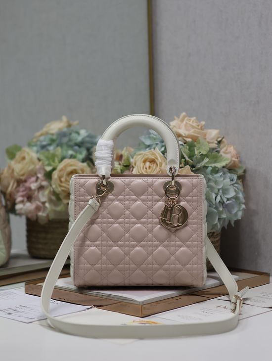 Christian Dior Lady Christian Dior Lambskin Handbag 5651