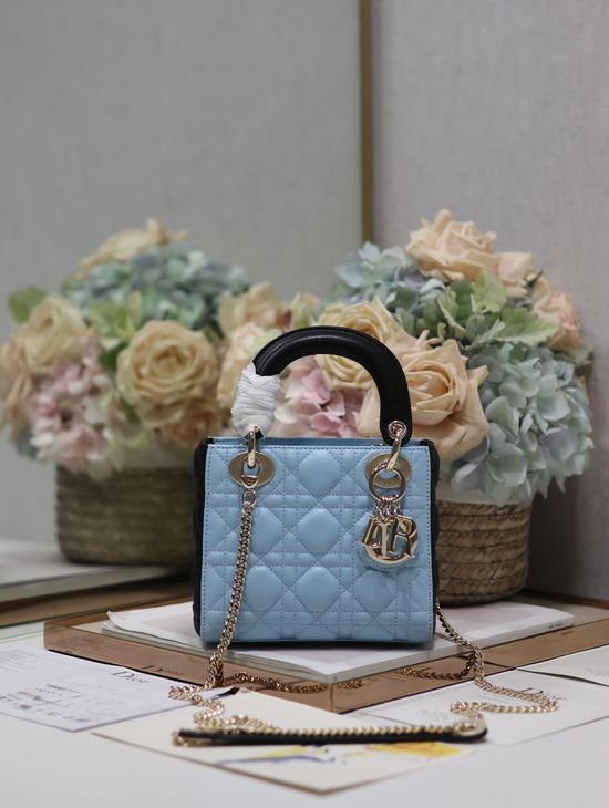 Christian Dior Lady Christian Dior Cannage Lambskin Bag 0505