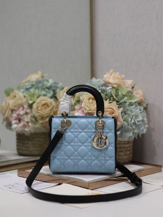 Christian Dior Lady Christian Dior Quilted Lambskin Handbag 0531