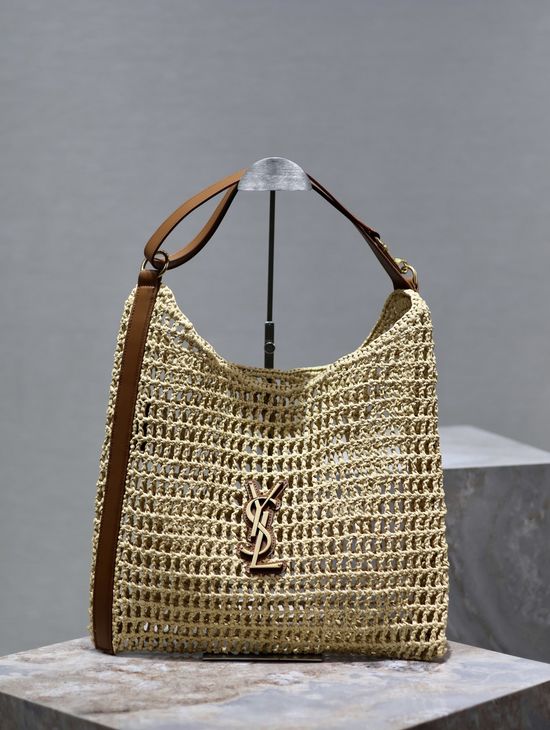 Yves Saint Laurent OXALIS Woven Shoulder Shopping Bag 781289