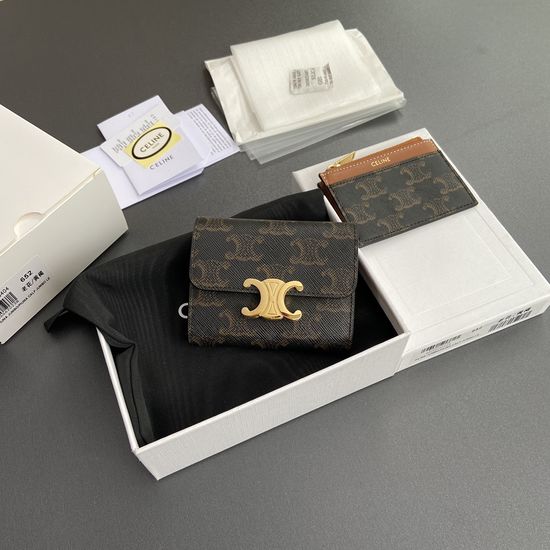 Celine TRIOMPHE Printed Short Wallet 10L652DS3.04LU