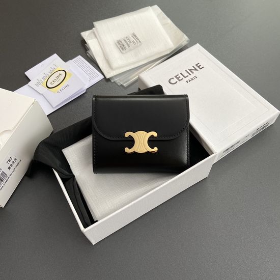 Celine TRIOMPHE Shiny Calfskin Wallet 10D782CQH.04LU783