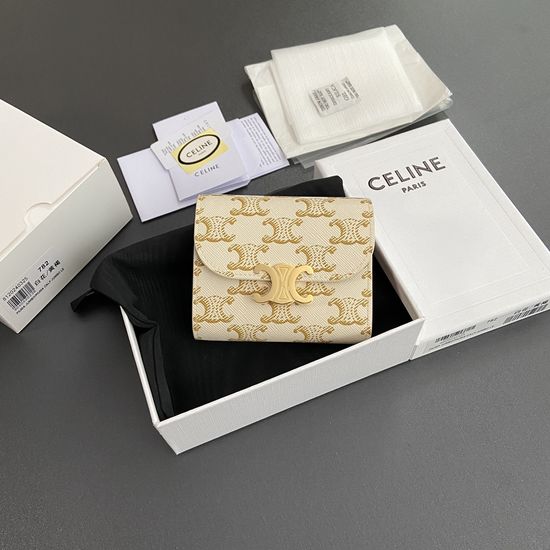 Celine Triomphe Printed Short Wallet 10D782CQH.04LU783