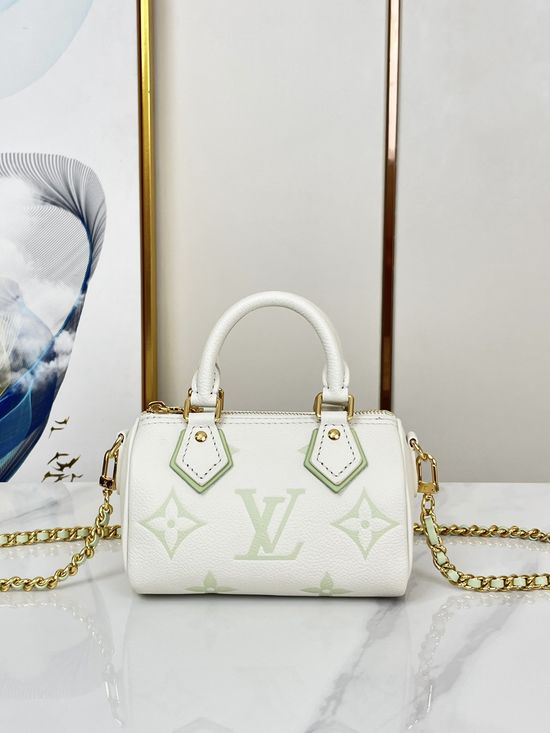 Louis Vuitton NANO SPEEDY Leather Mini Bag M24169