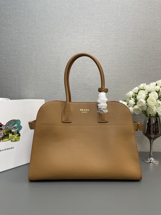 Prada Grained Leather Large Tote Bag 1BG508
