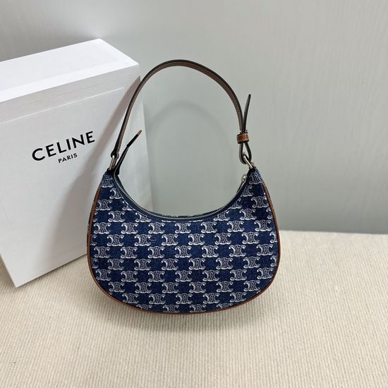 Celine AVA Denim Printed Shoulder Bag 193953