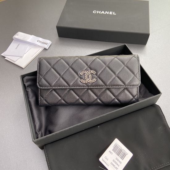 Chanel Quilted Flap Long Wallet 3840