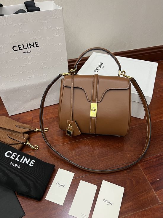 Celine STRAP 16 Classic Leather Handbag 188003