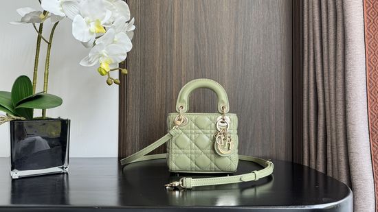 Christian Dior Lady Micro Lambskin Handbag 18721