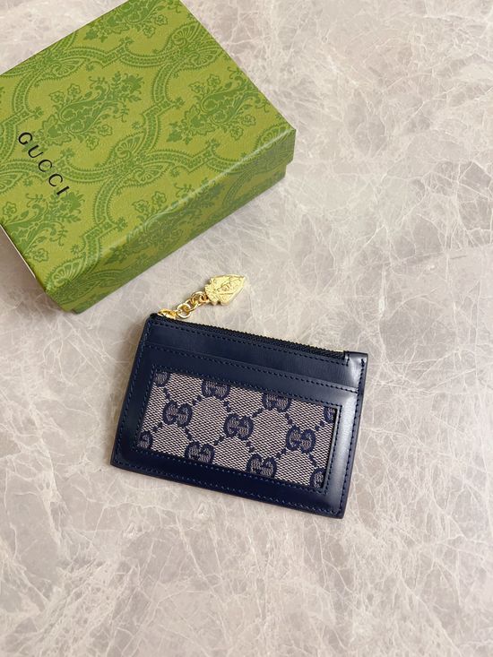 Gucci Luce Canvas Leather Wallet 790033