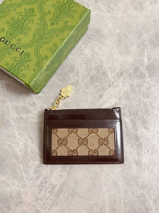 Gucci Luce Canvas Leather Wallet 790033