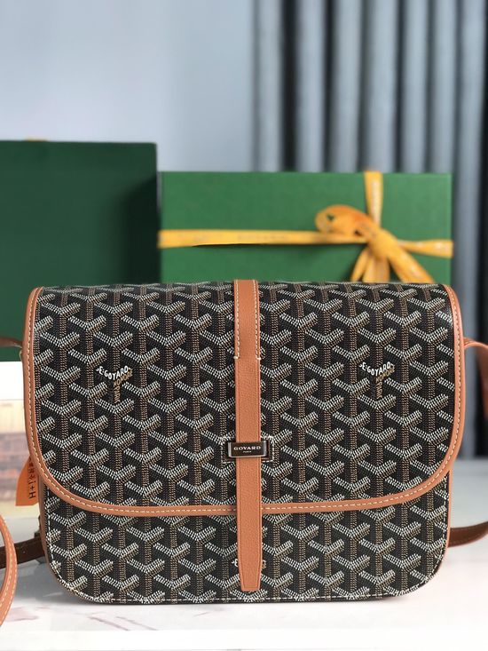 Goyard Belvedère Textured Crossbody Bag 020183-1