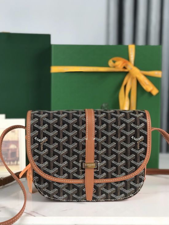 Goyard Belvedère Textured Classic Crossbody Bag 020198-1