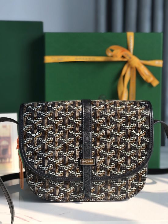 Goyard Belvedère Textured Classic Crossbody Bag 020198-1