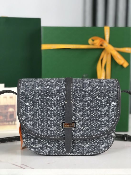 Goyard Belvedère Textured Classic Crossbody Bag 020198-1