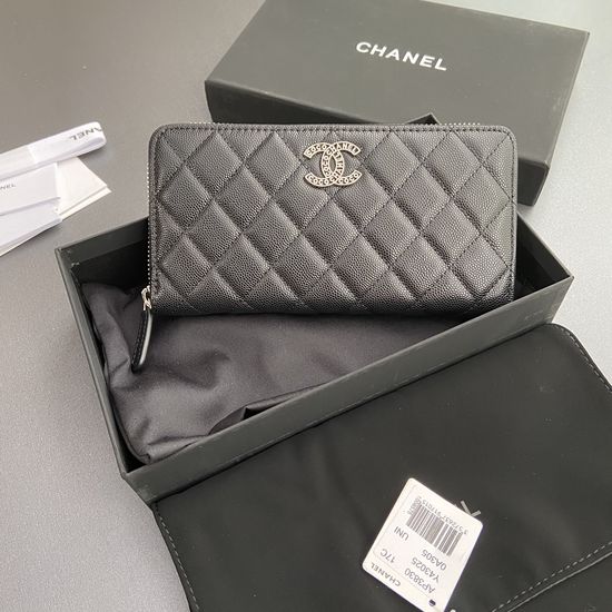 Chanel Quilted Flap Long Wallet 3830