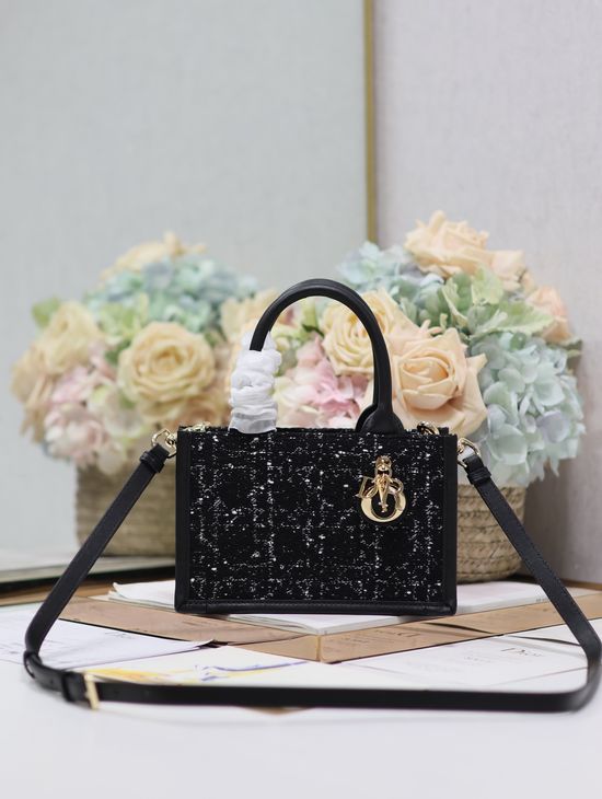Christian Dior BOOK TOTE Mini Embroidery Bag 1286/5573