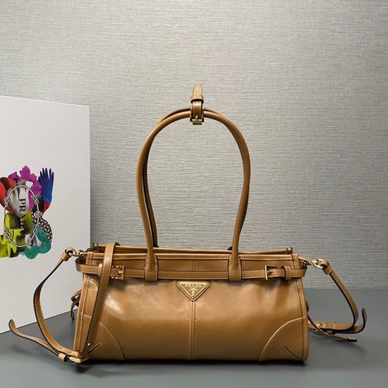 Prada LusSolf Oil Wax Leather Handbag 1BA426