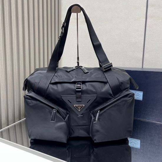 Prada Nylon Large Capacity Travel Duffel Bag 2VC040