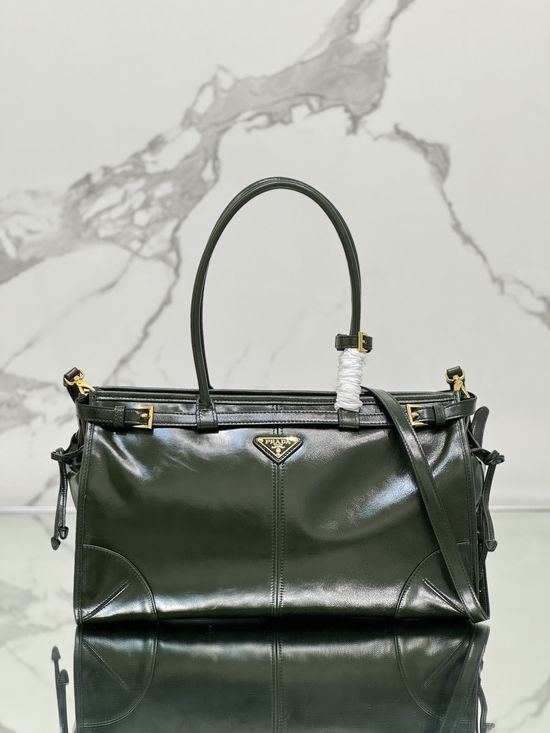 Prada Oil Wax Leather Satchel 1BA433