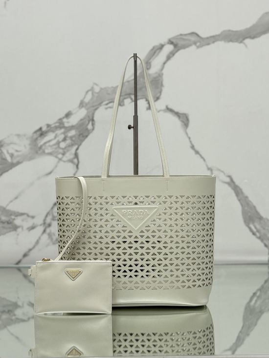 Prada Cutout Tote Shopper Bag 1BG503