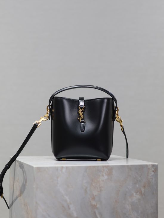 Yves Saint Laurent Mini Bucket Bag with Insertable Clasp 18105