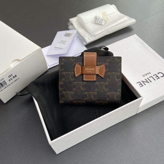 Celine TRIOMPHE Short Tri-fold Wallet 10H262DB7.04LU
